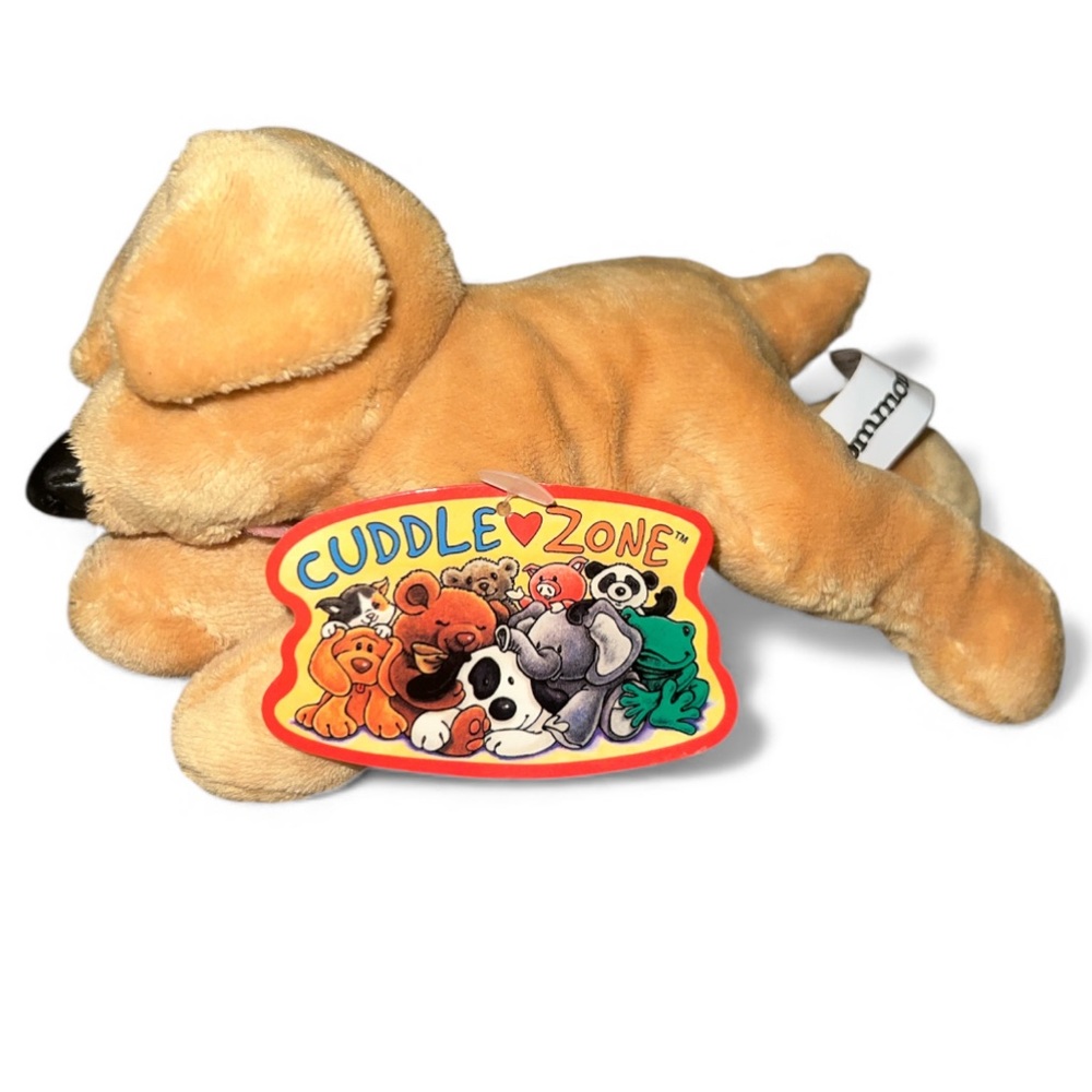 Rare Target 2001 Cuddle Zone Tan Mini Puppy Dog Stuffed Plush W Tags - Picture 1 of 4